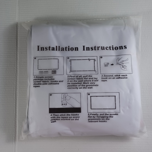 Projection Screen NEW 150 Inch 16:9 Scale Foldable AntiCrease Portable Mdbebbron - Picture 3 of 3